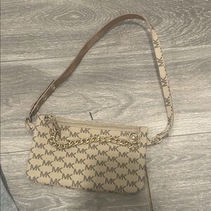 Michael Kors Brown Logo Shoulder Bag